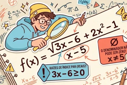 Estudante em perfil diante de curvas luminosas em sala de aula escura